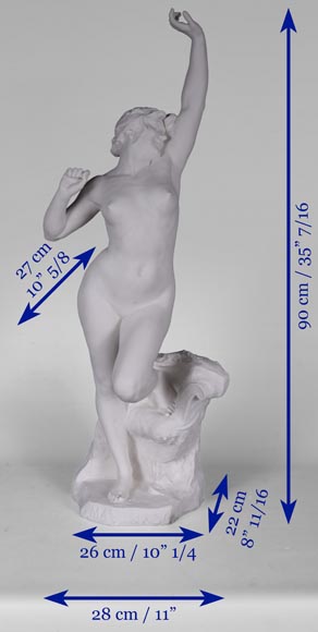  Manufacture de Sèvres «Matinado », ceramic sculpture from a model by Félix CHARPENTIER, 1910-16