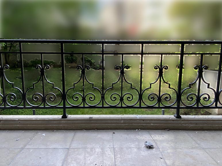 Lot of cast iron guardrails for monumental stairs, end of 19th century-5