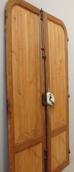 Set of 19th century wooden doors-1