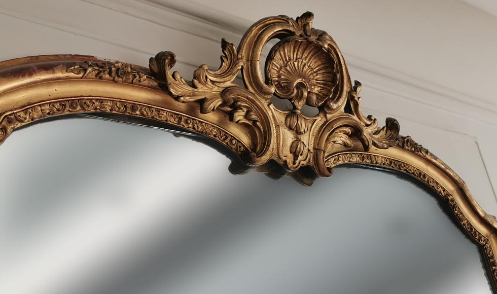 Louis XV style trumeau with a shell-2