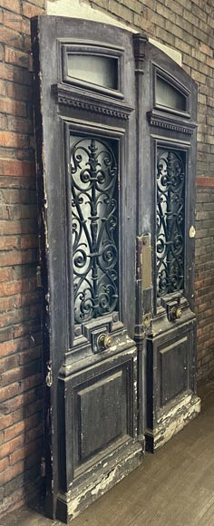 Importante double front door, 19th century-1