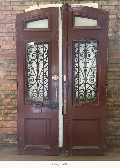 Importante double front door, 19th century-3