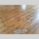 Lot of 40 m² of old oak parquet flooring