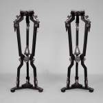 Charles – Guillaume DIEHL, Pair of wood and gilt bronze stands, International Exhibitions of 1867