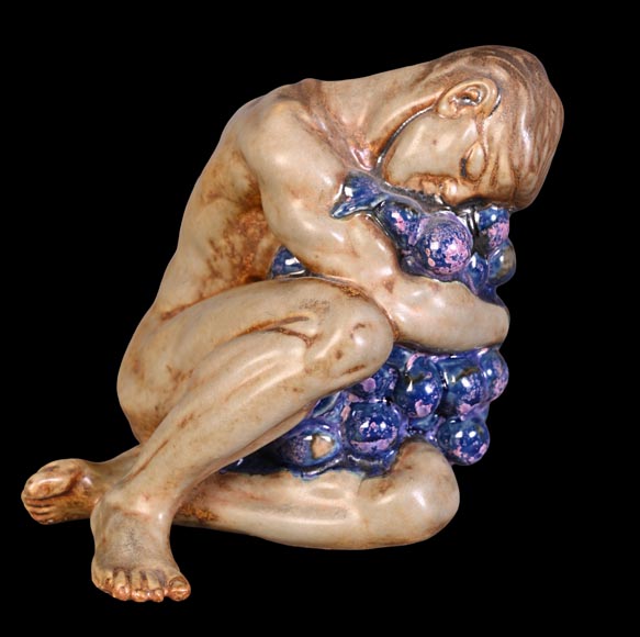 Kai Nielsen (1882–1924) for Bing & Grøndahl “Bacchanale” table garniture in glazed stoneware Kai Nielsen (1882–1924) for Bing & Grøndahl “Bacchanale” table garniture in glazed stoneware-6