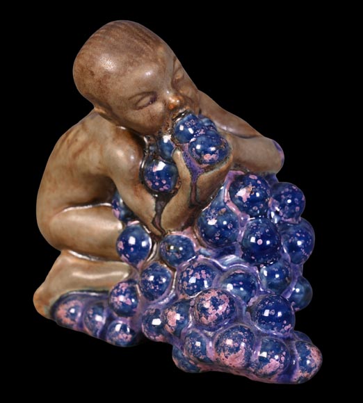 Kai Nielsen (1882–1924) for Bing & Grøndahl “Bacchanale” table garniture in glazed stoneware Kai Nielsen (1882–1924) for Bing & Grøndahl “Bacchanale” table garniture in glazed stoneware-8