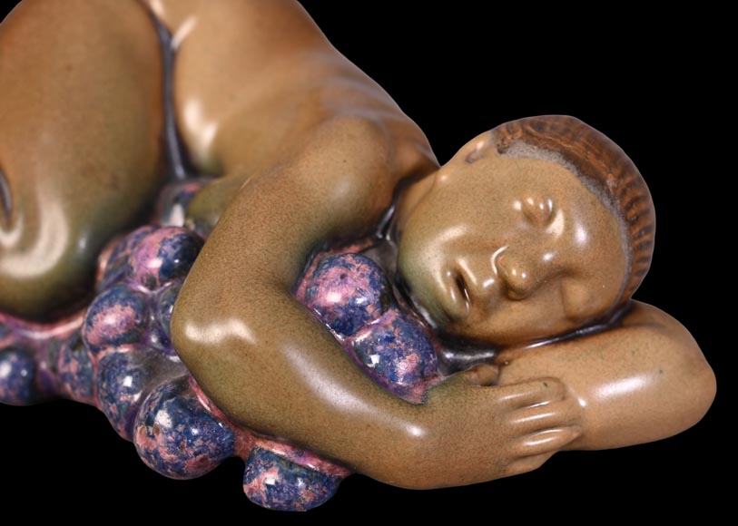 Kai Nielsen (1882–1924) for Bing & Grøndahl “Bacchanale” table garniture in glazed stoneware Kai Nielsen (1882–1924) for Bing & Grøndahl “Bacchanale” table garniture in glazed stoneware-10