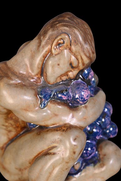 Kai Nielsen (1882–1924) for Bing & Grøndahl “Bacchanale” table garniture in glazed stoneware Kai Nielsen (1882–1924) for Bing & Grøndahl “Bacchanale” table garniture in glazed stoneware-12