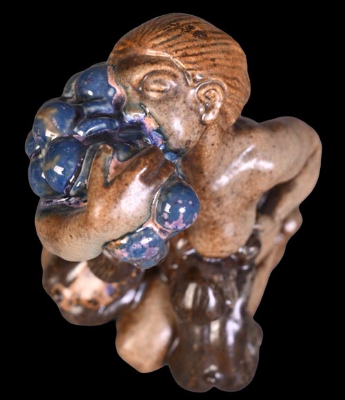 Kai Nielsen (1882–1924) for Bing & Grøndahl “Bacchanale” table garniture in glazed stoneware Kai Nielsen (1882–1924) for Bing & Grøndahl “Bacchanale” table garniture in glazed stoneware-13