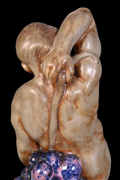 Kai Nielsen (1882–1924) for Bing & Grøndahl “Bacchanale” table garniture in glazed stoneware Kai Nielsen (1882–1924) for Bing & Grøndahl “Bacchanale” table garniture in glazed stoneware-14