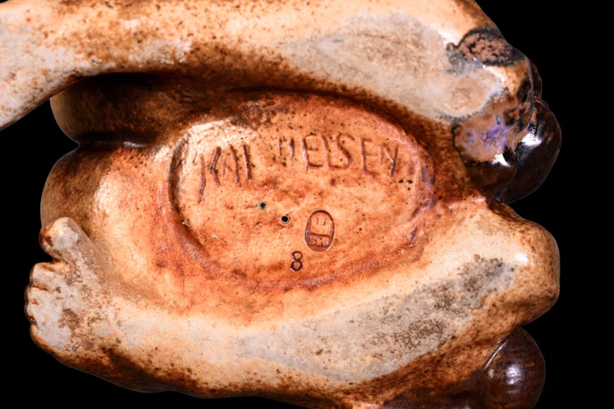 Kai Nielsen (1882–1924) for Bing & Grøndahl “Bacchanale” table garniture in glazed stoneware Kai Nielsen (1882–1924) for Bing & Grøndahl “Bacchanale” table garniture in glazed stoneware-17