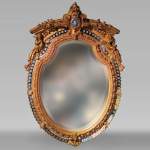 Pareclose mirror in gilt stucco and wood Napoleon III