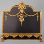 Napoleon III style gilt bronze firescreen