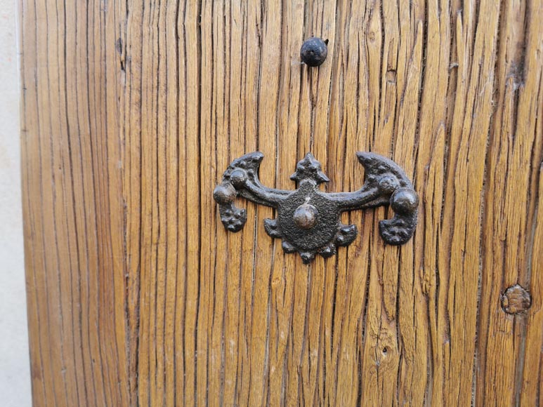 Chinese oak double door with dragons, circa 1950-6