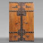 Important Chinese oak double door with dragons, circa 1950