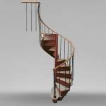Small spiral staircase in wood