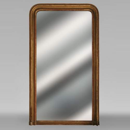 Gilt wood trumeau with mouldings, circa 1900