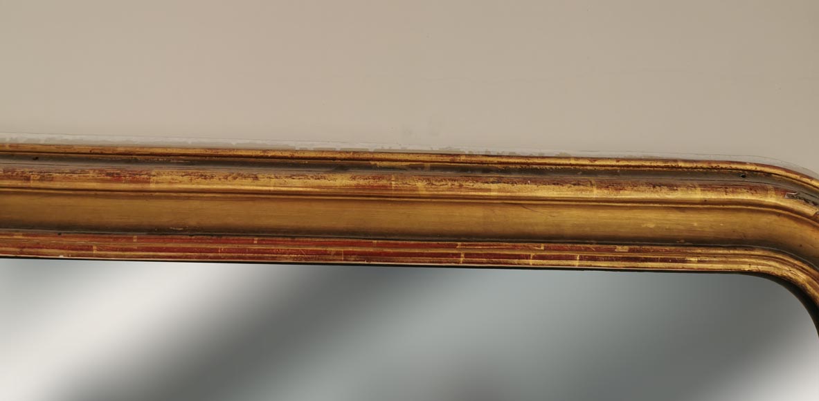 Gilt wood trumeau with mouldings, circa 1900-1