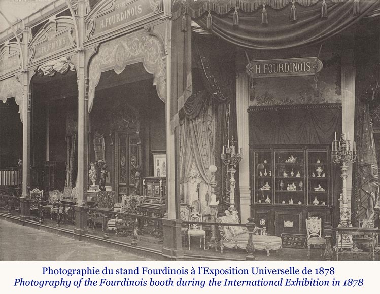 Henri-Auguste Fourdinois, Exceptional jewelry cabinet - Gold medal in the 1878 International Exhibition-1