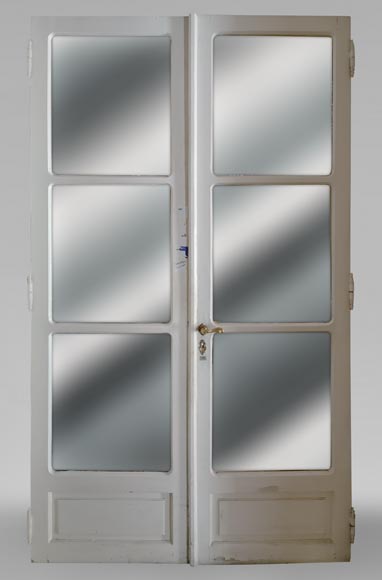 Series of 6 important doubles doors with mirror-3