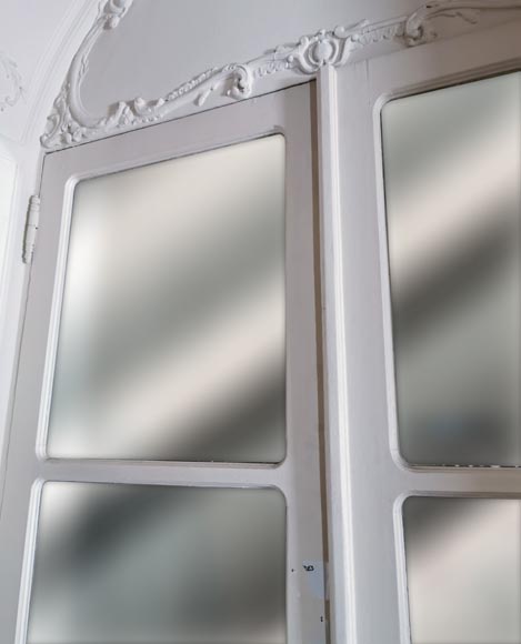 Series of 6 important doubles doors with mirror-6