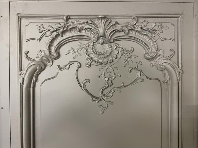 LARGE FRENCH ANTIQUE LOUIS XVI STYLE WHITE RESIN WALL DOOR