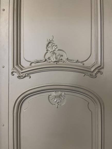 Two Louis XVI style double landing doors-7