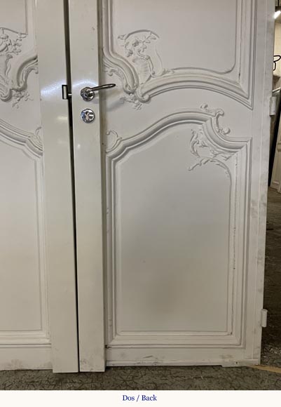 Two Louis XVI style double landing doors-12