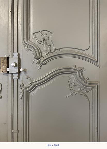 Two Louis XVI style double landing doors-23