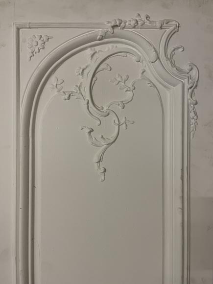 Important lot of 7 Louis XV style double doors-6