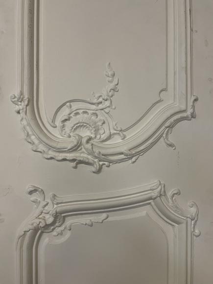 Important lot of 7 Louis XV style double doors-11