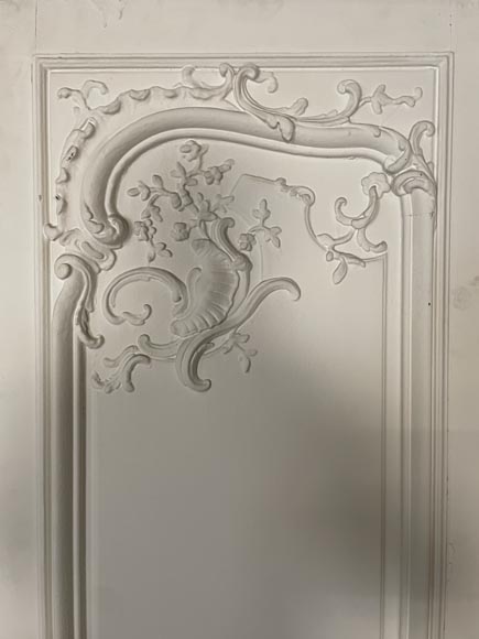 Important lot of 7 Louis XV style double doors-19