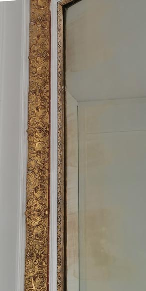 Regency style trumeau in stucco and gilded wood-4