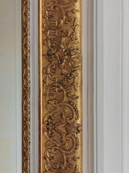 Regency style trumeau in stucco and gilded wood-5
