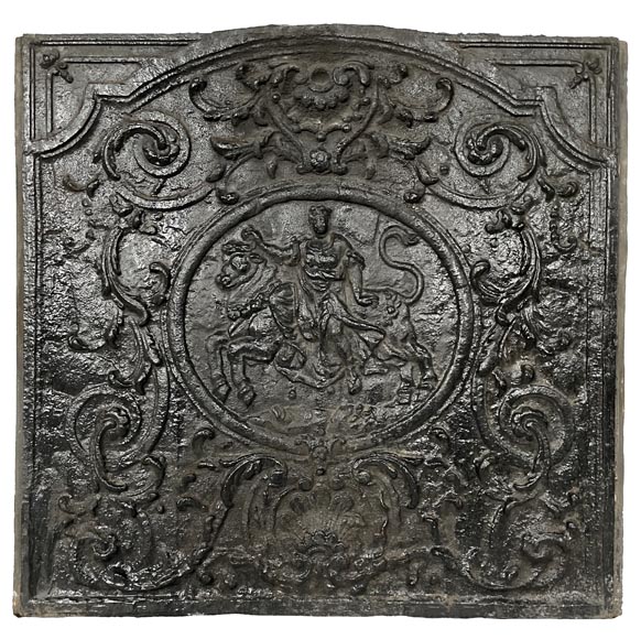 Louis XV style fireback depicting 