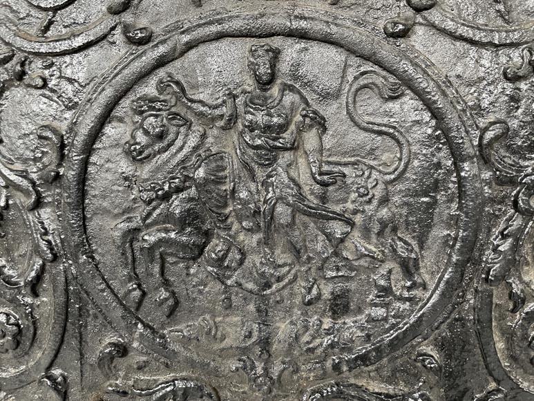 Louis XV style fireback depicting 