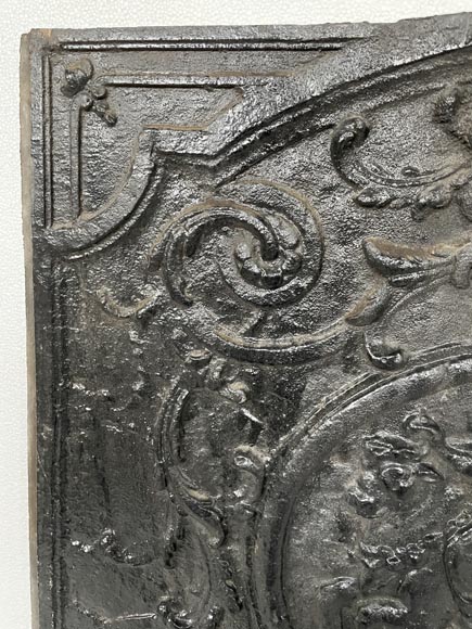 Louis XV style fireback depicting 