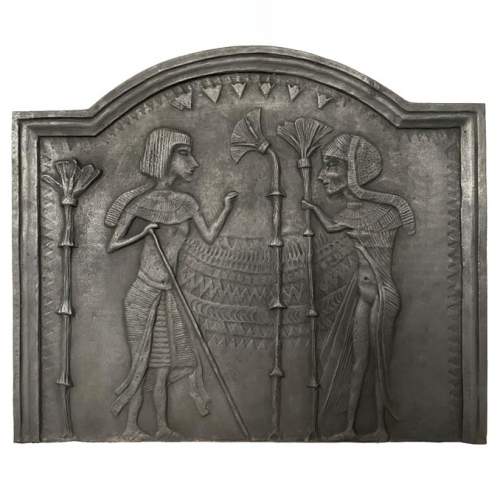 Fireback Adorned with an Egyptian-Inspired Low-Relief, 20th Century