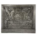 Fireback with the coat of arms of Louis d'Aumont de Rochebaron, 18th century