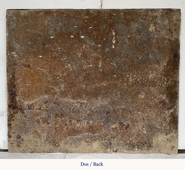 Fireback with the coat of arms of Louis d'Aumont de Rochebaron, 18th century-9