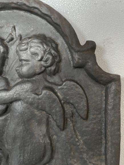Fireback with putti and a mirror-3