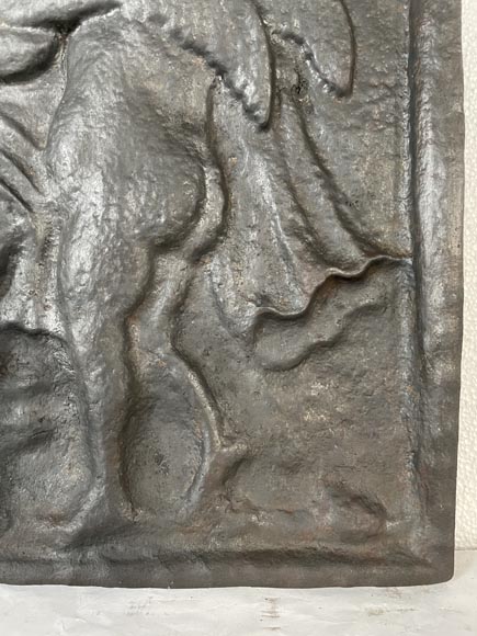 Fireback with putti and a mirror-5