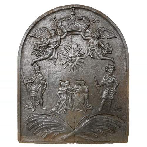 Cast iron fireback