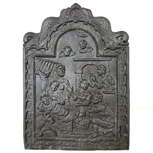 Cast iron fireback
