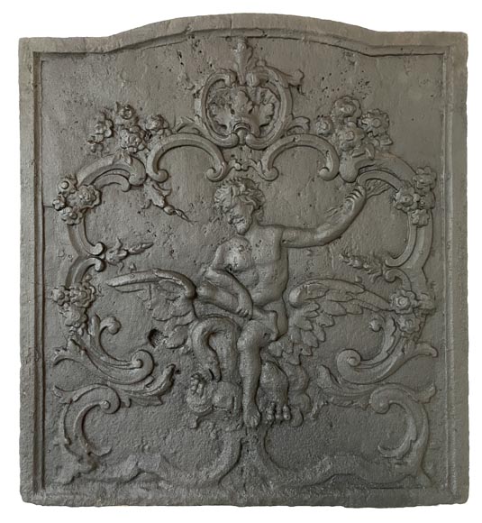 Fireback depicting Zeus and his eagle, 19th century-0