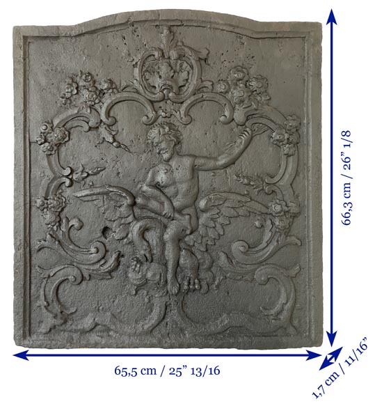 Fireback depicting Zeus and his eagle, 19th century-8