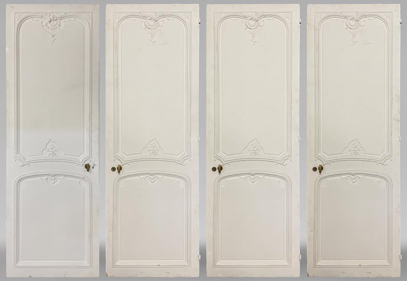 Series of four simple Louis XV style doors-0