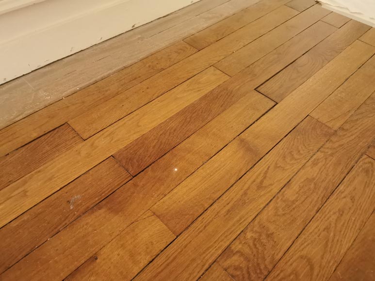 Lot of 22m² of old oak parquet flooring-4