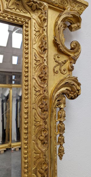 Exceptional Napoleon III trumeau with putti and sphinges-8