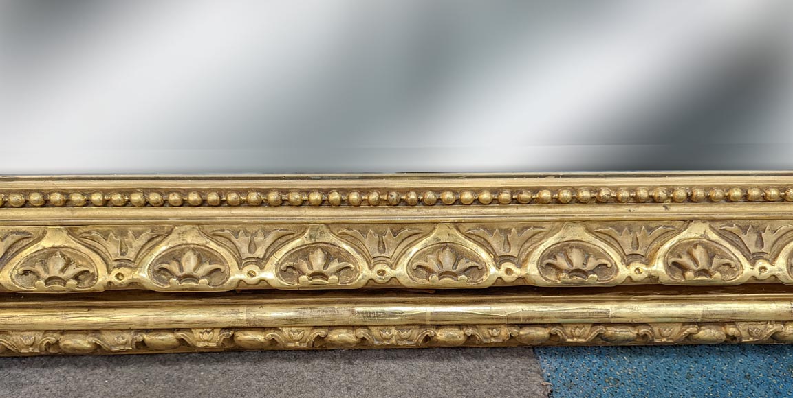 Exceptional Napoleon III trumeau with putti and sphinges-10